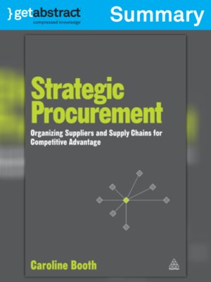 cover image of Strategic Procurement (Summary)